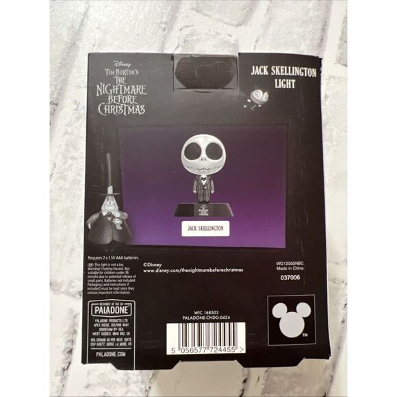 Jack Skellington Light The Nightmare Before Christmas Paladone Disney Figure NEW - Picture 3 of 8